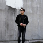 FIXER(フィクサー) F7(エフセブン) SEMI DOUBLE RIDERS Cashmere Suede Leather セミダブルライダース ジャケット BLACK (ブラック) 【ご予約開始】【2025.6.21(Sat)～2025.7.06(Sun)】愛知 名古屋 Alto e Diritto altoediritto アルトエデリット