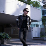 FIXER(フィクサー) F7(エフセブン) SEMI DOUBLE RIDERS Cow Leather セミダブルライダース ジャケット BLACK × WHITE (ブラック × ホワイト) 【ご予約開始】【2024.5.05(Sun)～2024.5.19(Sun)】フィクサー エフセブン セミダブルライダース semi double riders black Cow Leather カウレザー ブラック 愛知 名古屋 Alto e Diritto altoediritto アルトエデリット