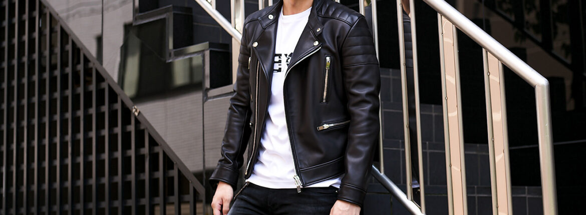 FIXER(フィクサー) F7(エフセブン) SEMI DOUBLE RIDERS Cow Leather セミダブルライダース ジャケット BLACK (ブラック) 【ご予約開始】【2025.6.21(Sat)～2025.7.06(Sun)】愛知 名古屋 Alto e Diritto altoediritto アルトエデリット