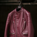 FIXER F7 SEMI DOUBLE RIDERS Cow Leather “BURGUNDY”のイメージ