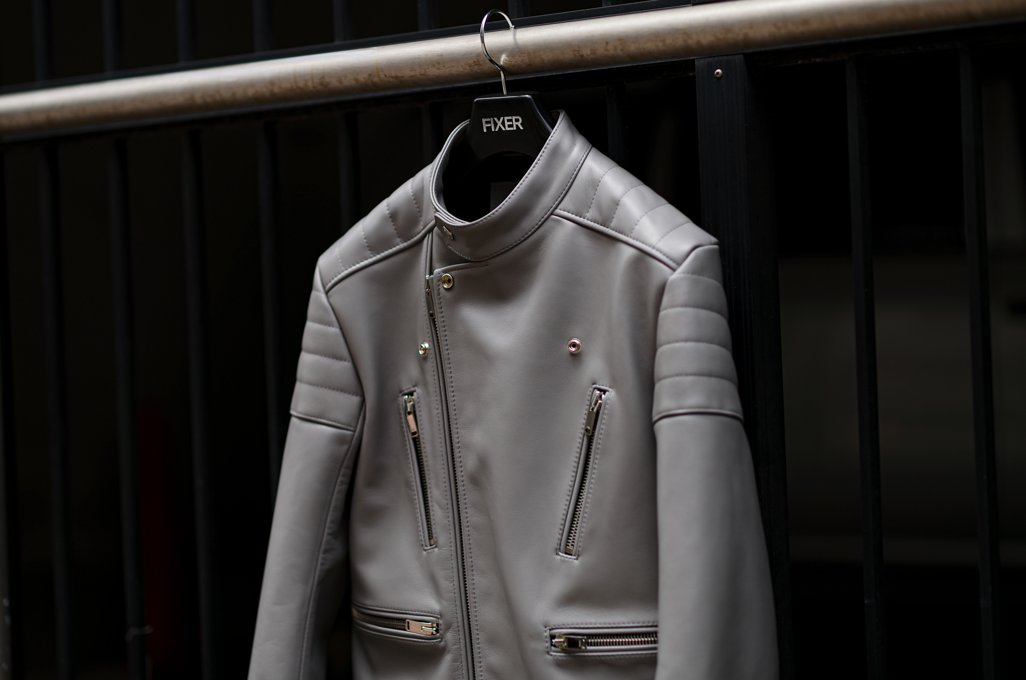 FIXER F7 SEMI DOUBLE RIDERS Cow Leather GRAY フィクサー エフセブン ダブルライダース カウレザー グレー 愛知 名古屋 Alto e Diritto altoediritto アルトエデリット