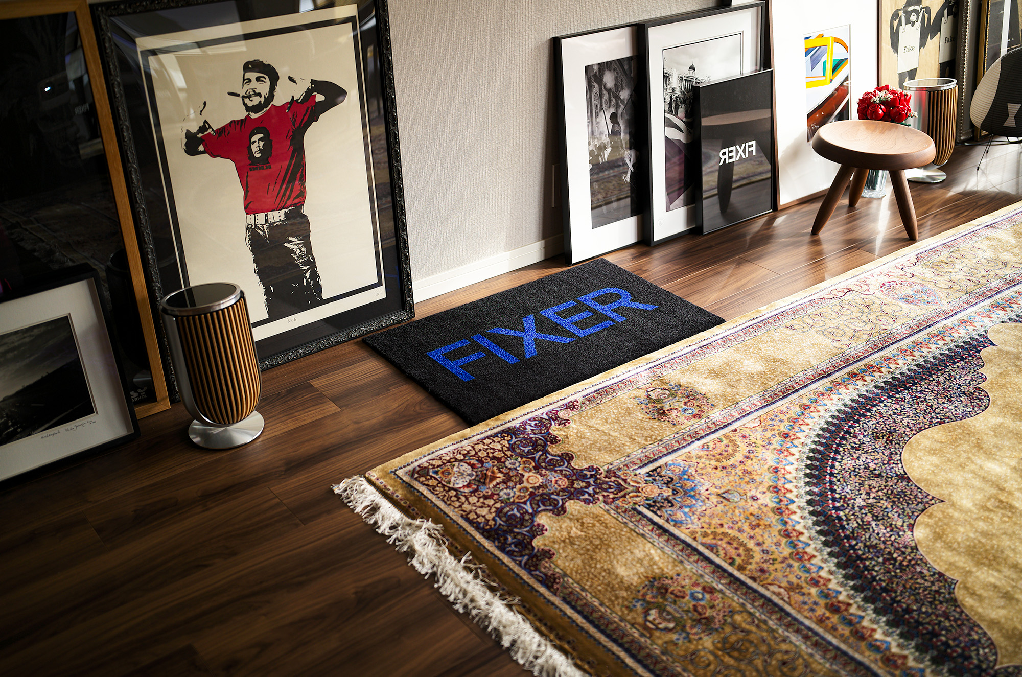 FIXER (フィクサー) FMT-01 LOGO MAT ロゴマット BLACK × BLUE (ブラック×ブルー) 【ご予約開始】【2025.6.12(Thu)～2025.6.29(Sun)】 愛知 名古屋 Alto e Diritto altoediritto アルトエデリット 黒青