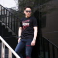 FIXER (フィクサー) FTS-13 FUCK the ART Lets ROCK’n’ROLL Reverse Print T-shirt プリント Tシャツ BLACK (ブラック) 【ご予約受付中】【2025.6.02(Mon)～2025.6.15(Sun)】のイメージ