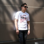 FIXER (フィクサー) FTS-13 FUCK the ART Lets ROCK’n’ROLL Reverse Print T-shirt プリント Tシャツ WHITE (ホワイト) 【ご予約開始】【2025.6.02(Mon)～2025.6.15(Sun)】愛知 名古屋 Alto e Diritto altoediritto アルトエデリット