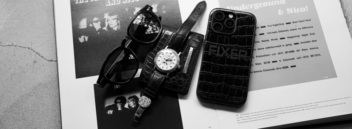 FIXER "THUNDERCAT" 18K GOLD BLACK SMOKE // Georges de Patricia "Cloud Crocodile" 18K GOLD // PATEK PHILIPPE "5160/500R-001" // FIXER iPhone 16Pro "Crocodile Case" フィクサー サンダーキャット 18Kゴールド ブラックスモーク ジョルジュドパトリシア クラウドクロコダイル パテックフィリップ アイフォンケース クロコダイル 愛知 名古屋 Alto e Diritto altoediritto アルトエデリット