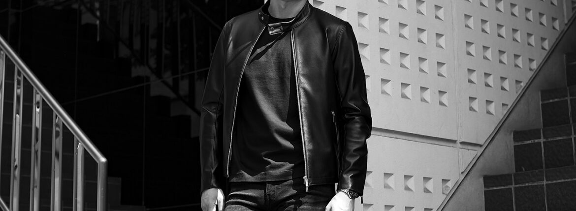 Georges de Patricia (ジョルジュ ド パトリシア) Carrera (カレラ) 925 STERLING SILVER (925 スターリングシルバー) Super Soft Sheepskin シングル ライダース ジャケット NOIR (ブラック) 2023 georgesdepatricia ジョルジュドパトリシア カレラ ポルシェ 愛知 alto e diritto アルトエデリット altoediritto