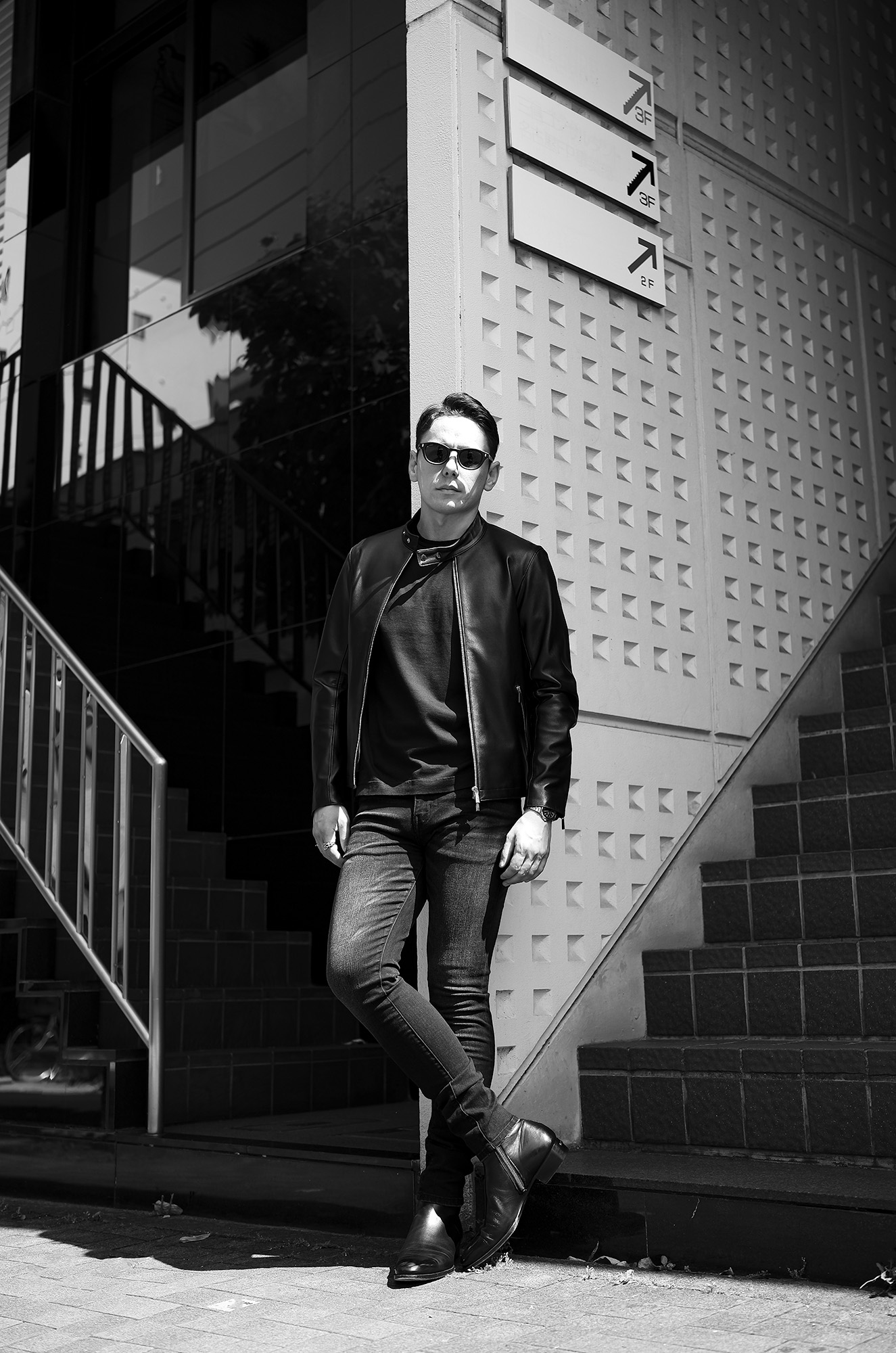 Georges de Patricia (ジョルジュ ド パトリシア) Carrera (カレラ) 925 STERLING SILVER (925 スターリングシルバー) Super Soft Sheepskin シングル ライダース ジャケット NOIR (ブラック) 2023 georgesdepatricia ジョルジュドパトリシア カレラ ポルシェ  愛知 alto e diritto アルトエデリット altoediritto