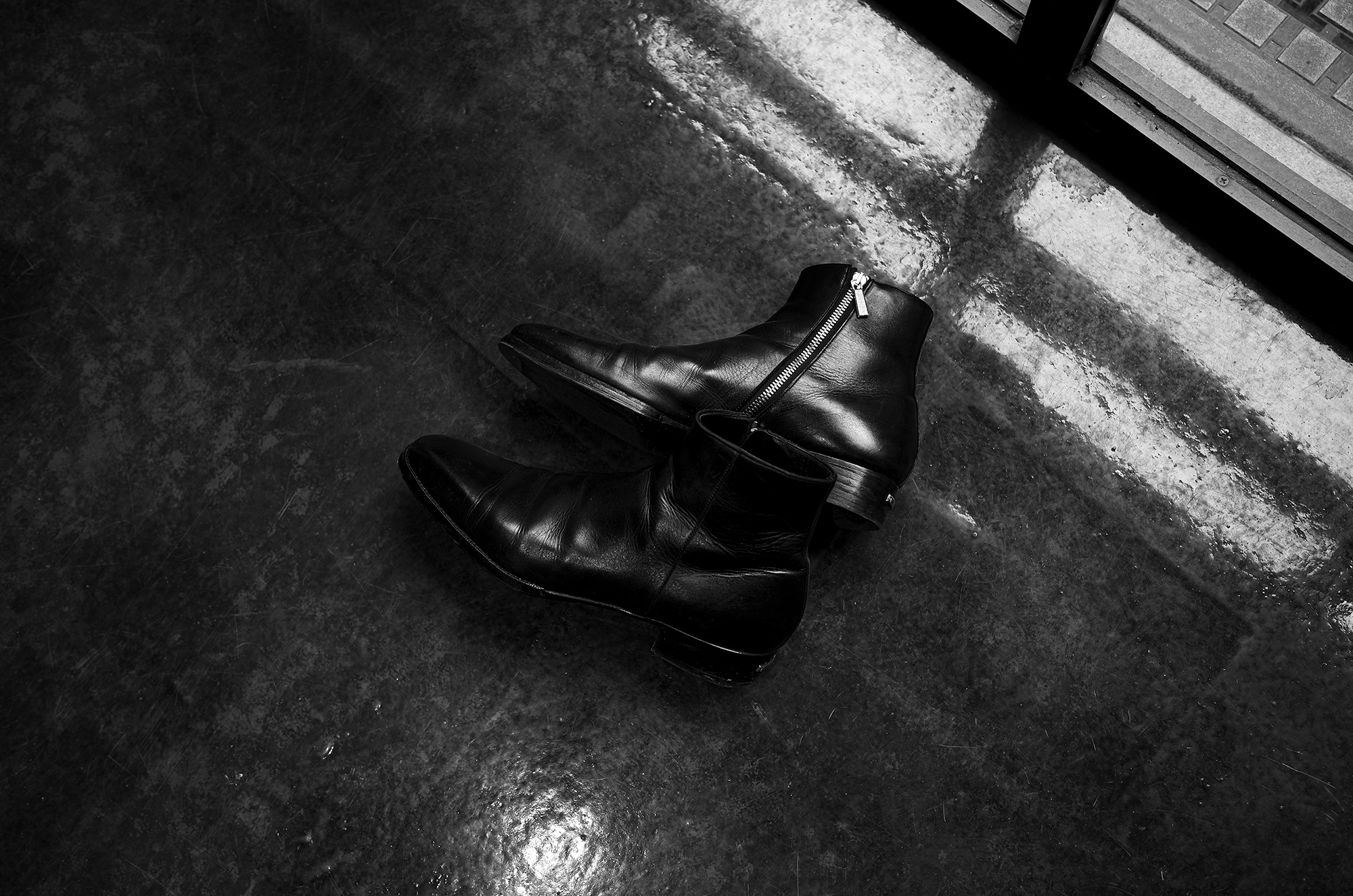 Georges de Patricia(ジョルジュ ド パトリシア) Stradale (ストラダーレ) 925 STERLING SILVER (925 スターリングシルバー) Black Calf (ブラックカーフレザー) サイドジップブーツ NOIR (ブラック) 2022 Alto e Diritto altoediritto アルトエデリット ジップブーツ レザーブーツ 愛知 名古屋