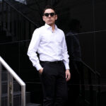 ISAIA (イザイア) Pointed collar shirt (ポインテッドカラー シャツ) コットンポプリン ポインテッドカラー シャツ WHITE (ホワイト) Made in italy (イタリア製) 2025 愛知 名古屋 Alto e Diritto altoediritto アルトエデリット