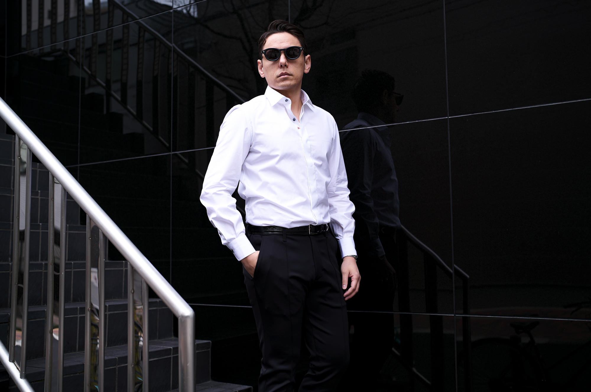 ISAIA (イザイア) Pointed collar shirt (ポインテッドカラー シャツ) コットンポプリン ポインテッドカラー シャツ WHITE (ホワイト) Made in italy (イタリア製) 2025 愛知 名古屋 Alto e Diritto altoediritto アルトエデリット