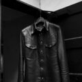 ISAMU KATAYAMA BACKLASH The Line “T-209” GUIDI CALF  Leather Shirts BLACK 2022のイメージ
