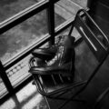 PRISONER (プリズナー) ID2017 COMBAT BOOTS 925 SILVER (ID2017 コンバットブーツ 925シルバー) ASTARTE CALF (アスタルト カーフ) ミリタリー ブーツ BLACK CALF (ブラックカーフ) 【ご予約開始】【2025.6.20(Fri)～2025.7.06(Sun)】のイメージ