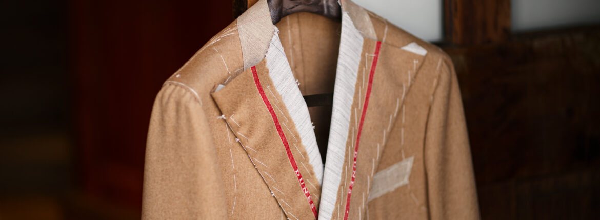 Sartoria Curvarti "BESPOKE" PIACENZA DUNE JACKETS 100％ BABY CAMEL HAIR DOUBLE BREASTED CAMEL 2025 サルトリア・クルヴァルティ ビスポーク ピアチェンツァ ベイビーキャメル ダブルブレステッド キャメル 2025春夏 愛知 名古屋 Alto e Diritto altoediritto アルトエデリット