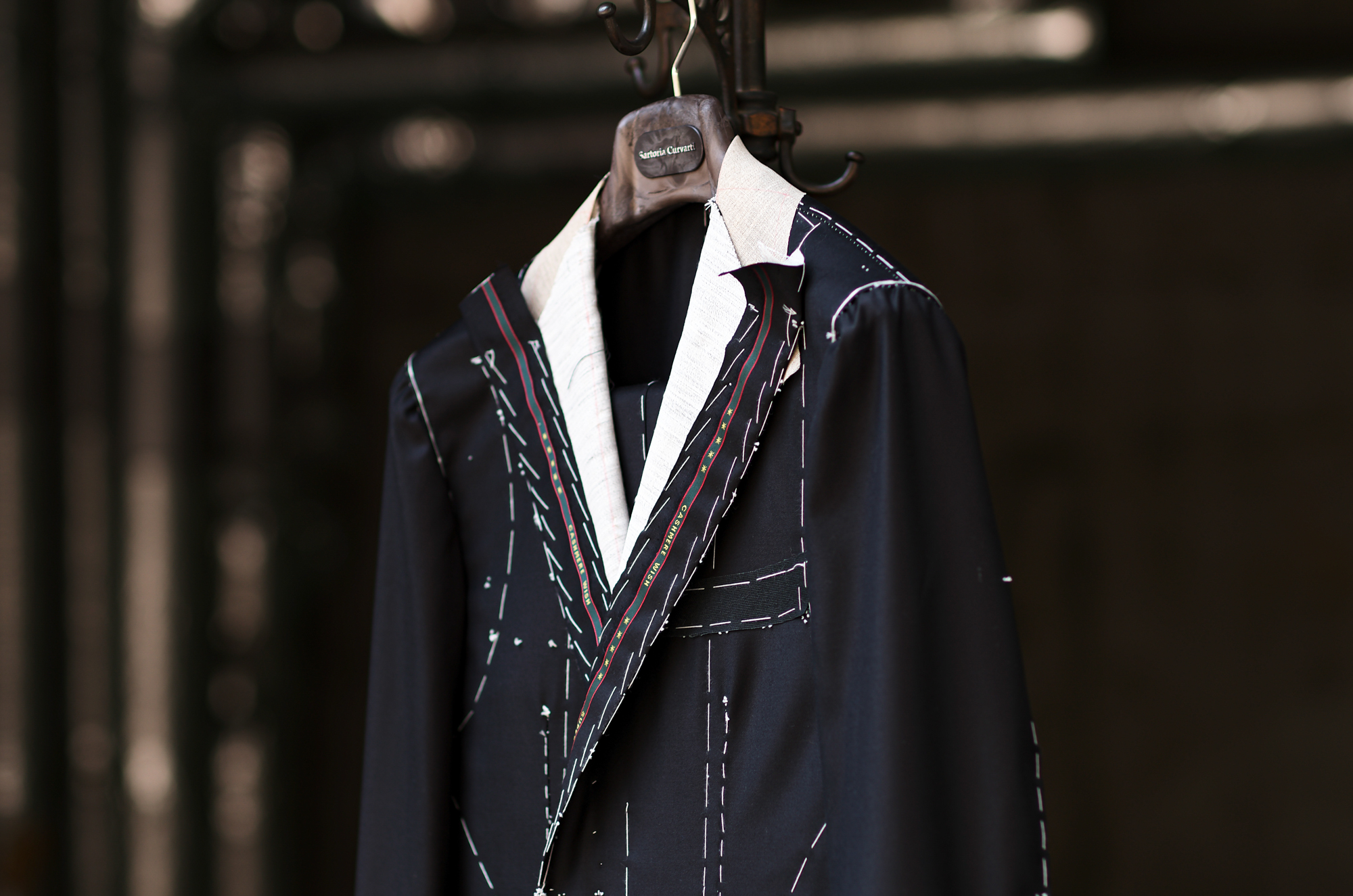 Sartoria Curvarti "BESPOKE" Loro Piana CASHMERE WISH Super170's WOOL and CASHMERE SINGLE BREASTED SUIT BLACK SOLID 2025 サルトリア・クルヴァルティ ビスポーク ロロピアーナ カシミヤ ウール カシミヤ シングルブレステッド ブラック 2025春夏 愛知 名古屋 Alto e Diritto altoediritto アルトエデリット