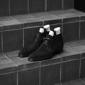 Yohei Fukuda “MTO” 3 Eyelet Chukka Boot Suede Leather Black 2025のイメージ