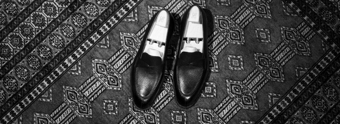 Yohei Fukuda MTO Butterfly Loafr Wild Grain Leather Black 2025 ヨウヘイフクダ バタフライ ローファー ワイルドグレイン レザー ブラック 2025年 愛知 名古屋 Alto e Diritto altoediritto アルトエデリット