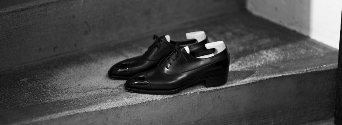 Yohei Fukuda MTO H/C Celeste Black Calf Leather Black 2025 ヨウヘイフクダ トゥーキャップ シューズ ブラックカーフ レザー ブラック 2025年 愛知 名古屋 Alto e Diritto altoediritto アルトエデリット