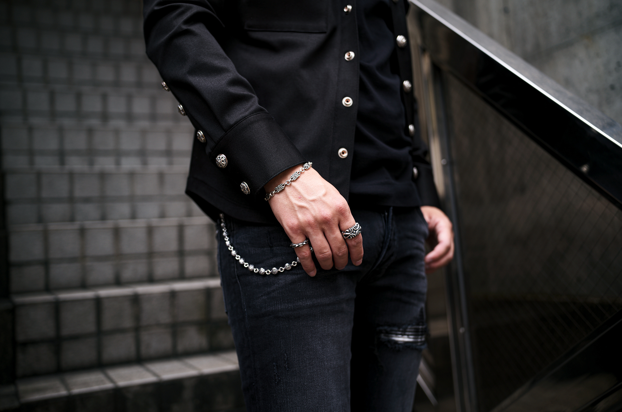 Balvenie Wilhelm "No.14" DENIM SHIRTS 925 SILVER BLACK /// Balvenie Wilhelm "CAVALIER BRACELET" 925 SILVER WHITE DIAMOND /// Balvenie Wilhelm "VICKERS RING" 925 SILVER /// Balvenie Wilhelm "MATILDA RING" 925 SILVER // Balvenie Wilhelm "BULLET WALLET CHAIN" 2CLIP 925 SILVER バルヴェニーヴィルヘルム デニムシャツ キャバリエブレスレット ヴィッカースリング マチルダリング ブレットウォレットチェーン 925シルバー 愛知 名古屋 Alto e Diritto altoediritto アルトエデリット