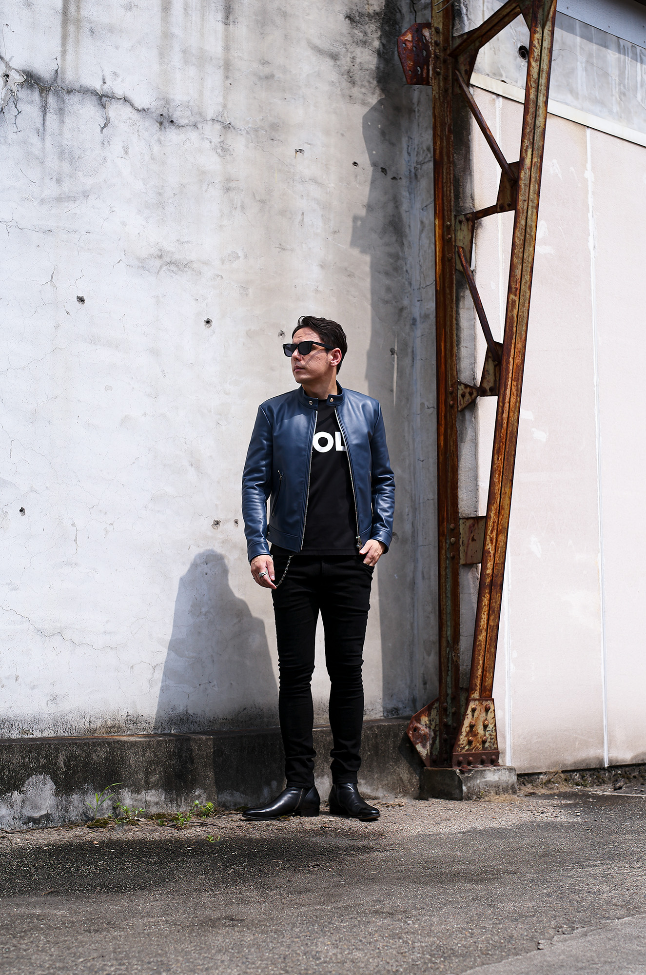 FIXER F0 SINGLE RIDERS Cow Leather NAVY フィクサー エフゼロ シングルライダース カウレザー ネイビー 紺色 ブルー 愛知 名古屋 Alto e Diritto altoediritto アルトエデリット