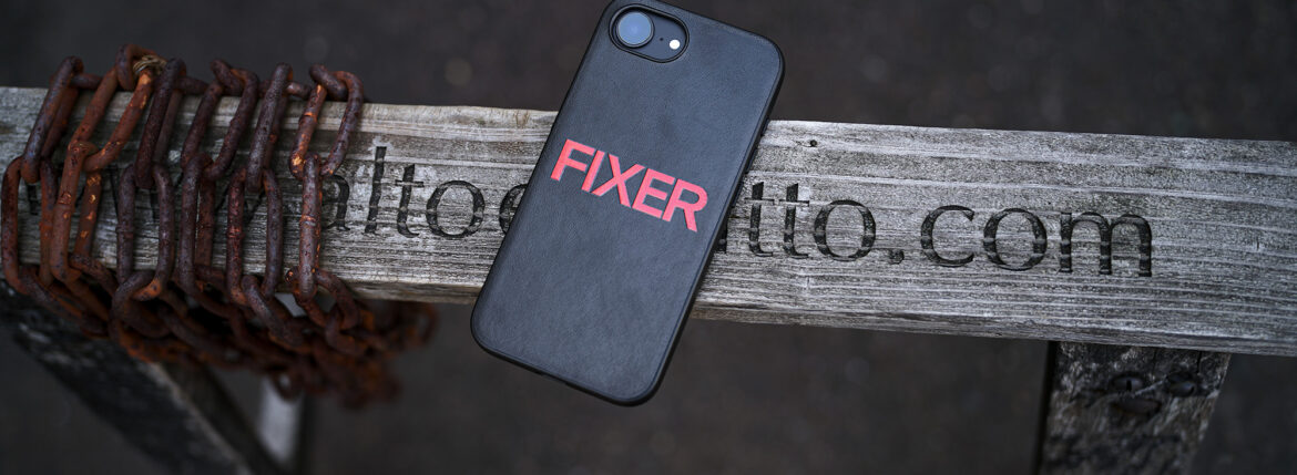 FIXER iPhone Case 16e BLACK × RED フィクサー アイフォーンケース ブラック レッド 黒赤 携帯ケース 愛知　名古屋 Alto e Diritto altoediritto アルトエデリット