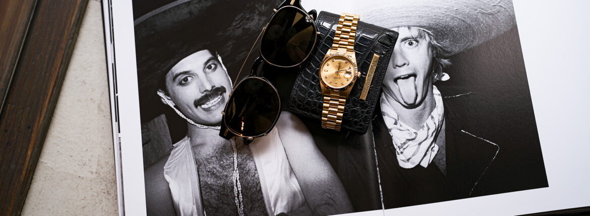 FIXER THUNDERCAT CLIP ON 18K GOLD BLACK SMOKE // Georges de Patricia Cloud Crocodile 925 STERLING SILVER // ROLEX DAY-DATE 18238 Champagne Gold Dial 10P Diamond Year 1990 フィクサー サンダーキャット クリップオン ブラックスモーク ジョルジュドパトリシア クラウドクロコダイル ロレックス デイデイト シャンパン 1990年代 VINTAGE Alto e Diritto altoediritto アルトエデリット
