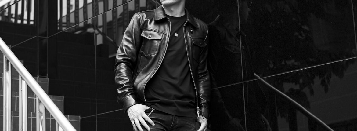 FIXER THUNDERCAT 925 STERLING SILVER MATTE BLACK // TOM FORD NAPPA GRAIN LEATHER COLLAR BLOUSON BLACK // GIVENCHY 4G Embroidery Slim t-shirt BLACK // FIXER ILLUMINATI EYES RING 925 STERLING SILVER // Balvenie Wilhelm BULLET WALLET CHAIN 2CLIP 925 SILVER // AMIRI MA QUAD PLAID MX1 JEAN VINTAGE BLACK・097 // PRISONER ID2017 COMBAT BOOTS 925 SILVER ASTARTE CALF BLACK CALFのイメージ