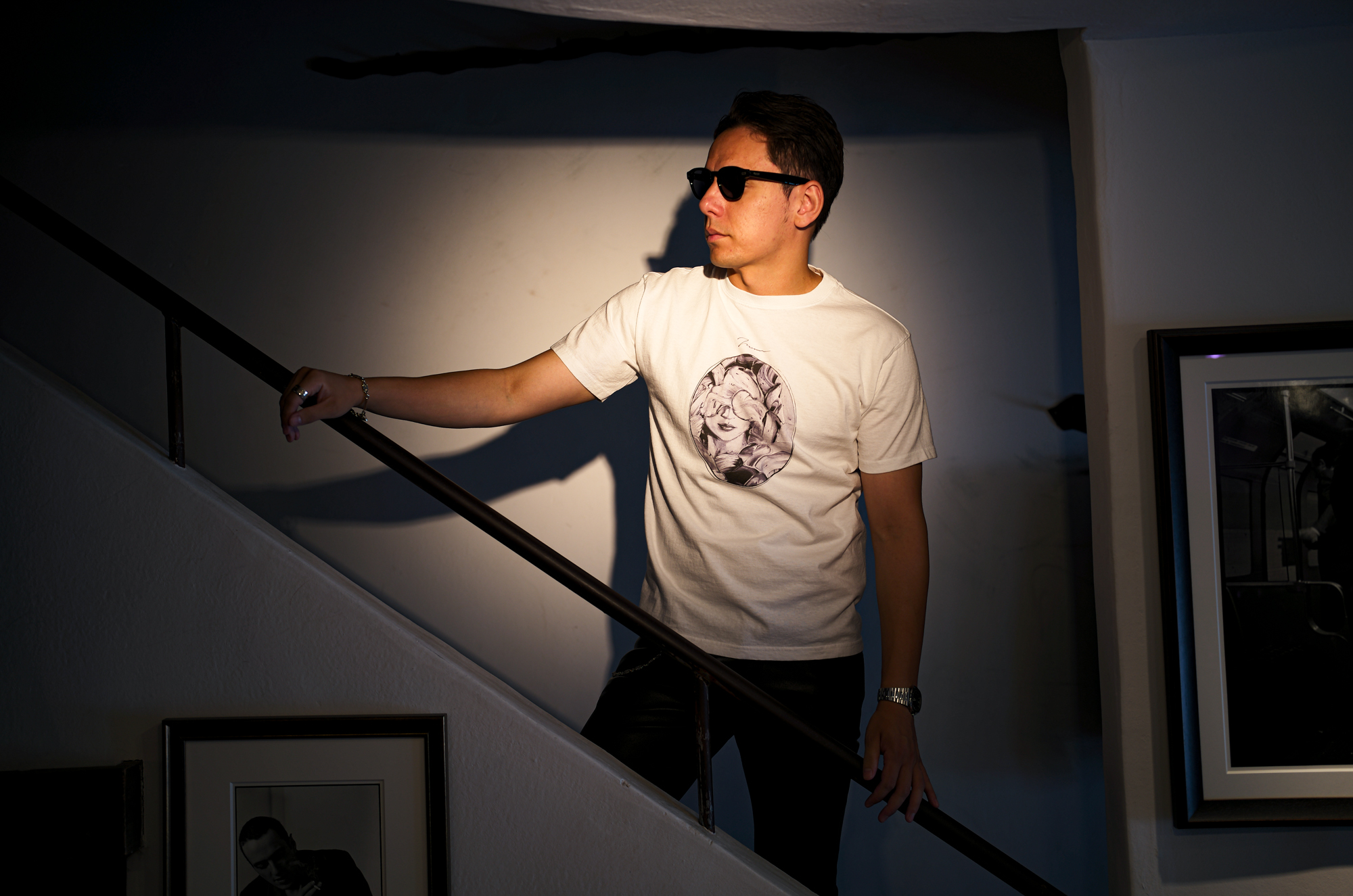 NEUNOA (ニューノア) × AVANTARE (アヴァンターレ) NOA-02 KATE by NEUNOA Art T-Shirts アート Tシャツ WHITE (ホワイト)【Special Model】愛知 名古屋 Alto e Diritto altoediritto アルトエデリット 原画 プリント作品 KATE MOSS ケイトモス