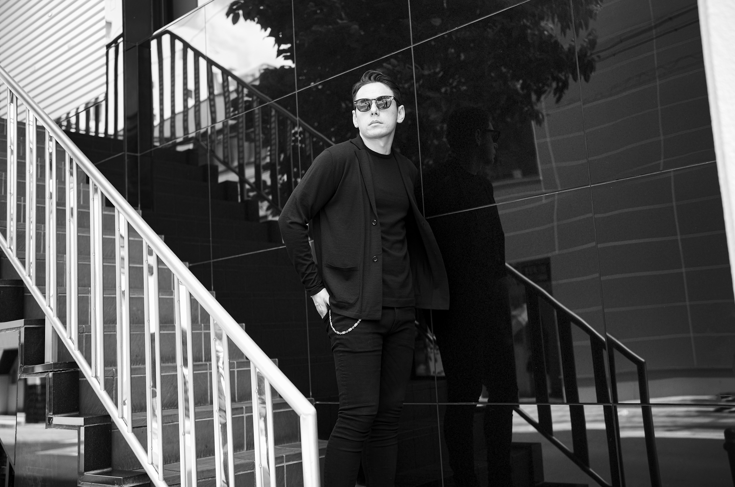 RIVORA For Alto e Diritto Alashan Cashmere Knit Jacket BLACK 2025【Special Model】愛知 名古屋 Alto e Diritto altoediritto アルトエデリット リヴォラ アラシャンカシミヤ ニットジャケット ブラック