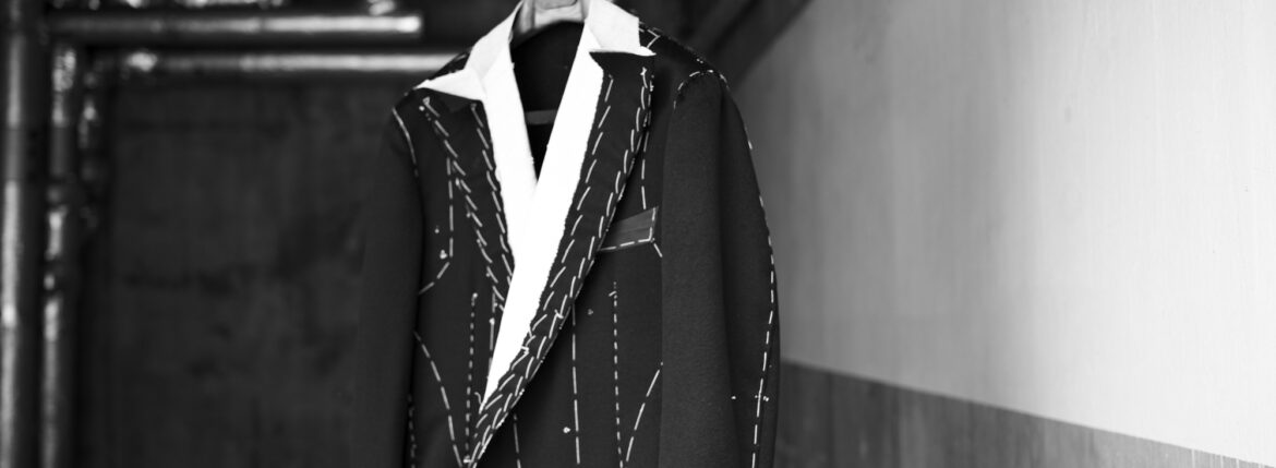 Sartoria Curvarti BESPOKE CASHMERE DOUBLE BREASTED COAT BLACK【Alto e Diritto 別注】【Special Model】サルトリア・クルヴァルティ ビスポーク カシミヤ ダブルブレステッド コート ダブルコート 2025 愛知 名古屋 Alto e Diritto altoediritto アルトエデリット