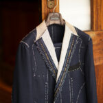 Sartoria Curvarti "BESPOKE" Loro Piana TASMANIAN Super170's WOOL SINGLE BREASTED SUITS NAVY CHECK 2025AW サルトリア・クルヴァルティ ビスポーク ロロピアーナ タスマニアン カシミヤ ウール シングルブレステッド ネイビーチェック 2025春夏 愛知 名古屋 Alto e Diritto altoediritto アルトエデリット