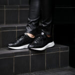 WH (ダブルエイチ) WHA-0001 FASTER Last (ファスター ラスト) CROCODILE LEATHER SNEAKERS クロコダイル レザー スニーカー BLACK×WHITE (ブラック×ホワイト) MADE IN JAPAN (日本製) 2025 【ご予約開始】愛知 名古屋 Alto e Diritto altoediritto アルトエデリット