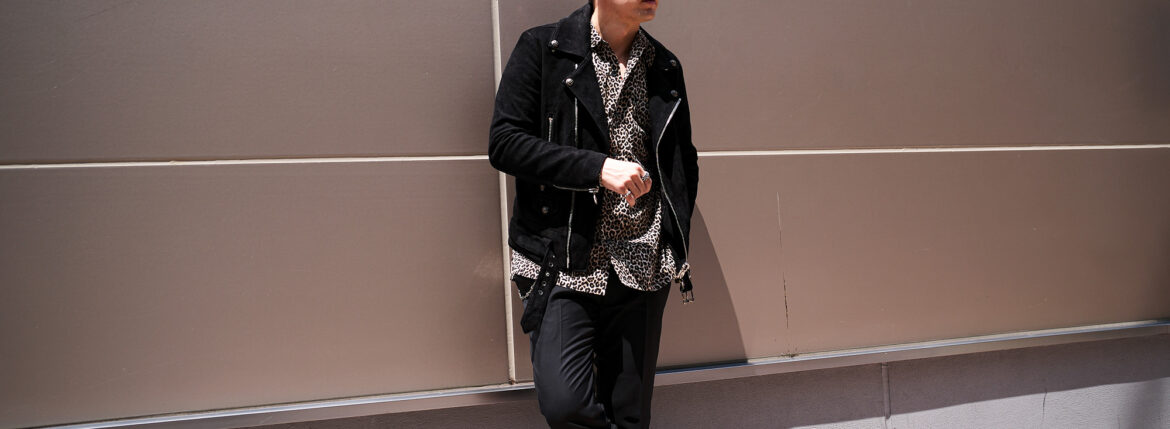 Balvenie Wilhelm (バルヴェニー ヴィルヘルム) No.01 DOUBLE RIDERS 925 SILVER (ナンバーゼロワン ダブルライダース 925シルバー) DEER OIL BACK SUEDE LEATHER (ディア オイル バック スウェード) スウェードレザー ジャケット ダブルライダース ジャケット BLACK (ブラック) Made In England (イギリス製) 愛知 名古屋 Alto e Diritto altoediritto 東京 TOKYO レザージャケット ライダースジャケット
