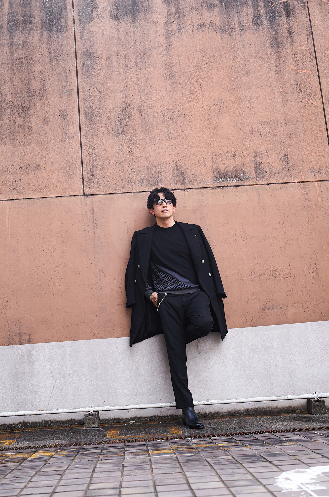 Balvenie Wilhelm (バルヴェニー ヴィルヘルム) No.09 DOUBLE BREASTED POLO COAT 925 SILVER (ナンバー ナイン ダブルブレスト ポロコート 925シルバー) カシミヤ ポロコート BLACK (ブラック) 愛知 名古屋 Alto e Diritto altoediritto アルトエデリット CASHMERE