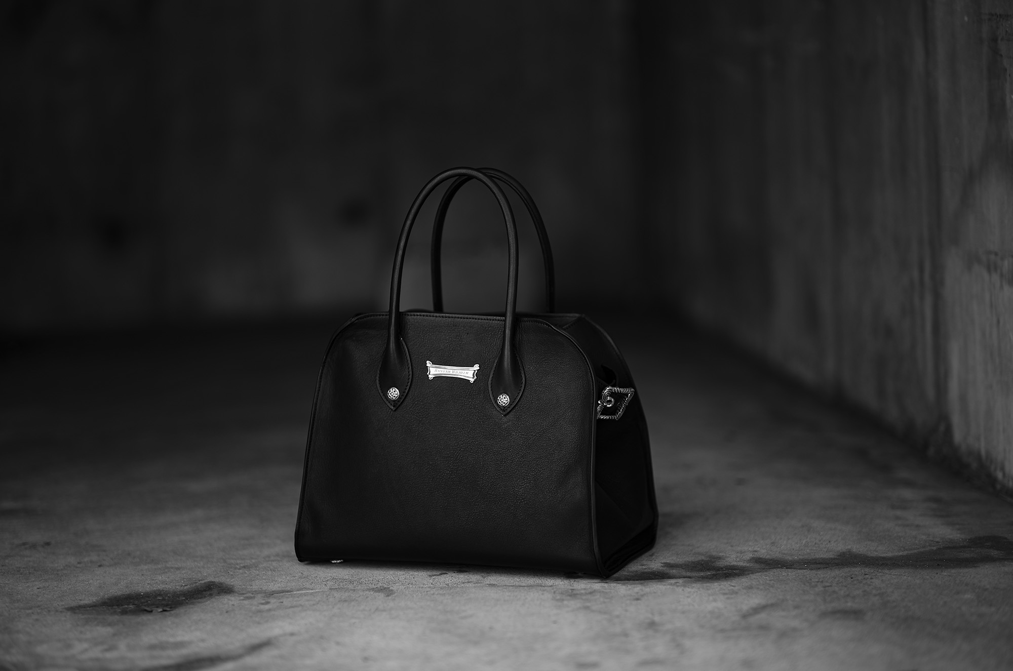 Balvenie Wilhelm "No.29" LEATHER BAG 925 SILVER COW LEATHER BLACK　バルヴェニー ヴィルヘルム ナンバートゥエンティナイン レザーバック 925シルバー ブラック Made In England イギリス製 愛知　名古屋 Alto e Diritto altoediritto アルトエデリット レザートートバック totebag leathertote