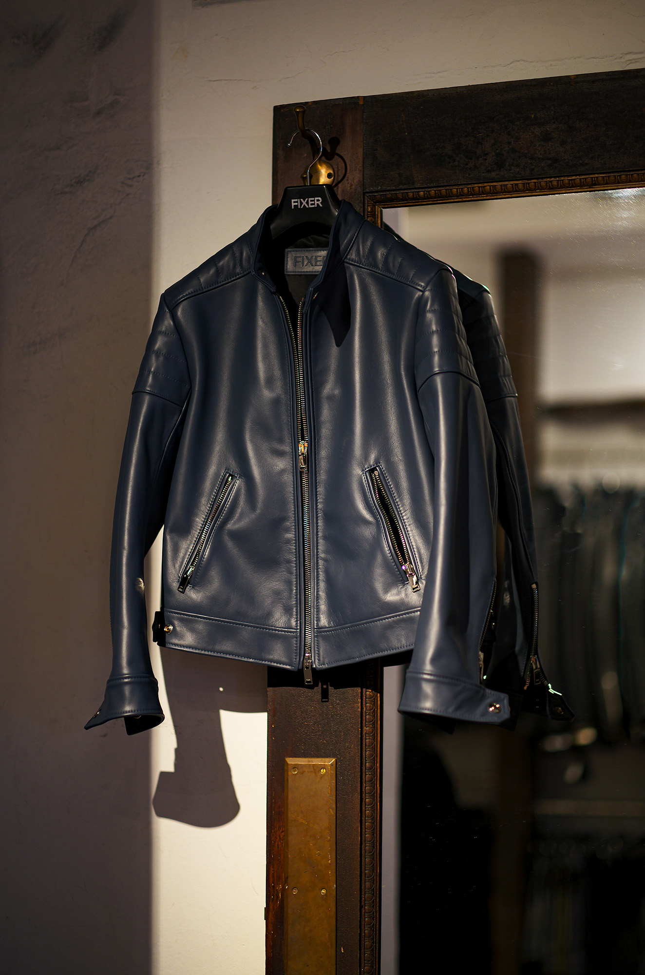 FIXER F2 SINGLE RIDERS Cow Leather NAVY フィクサー エフツー シングルライダース カウレザー ネイビー 愛知 名古屋 Alto e Diritto altoediritto アルトエデリット