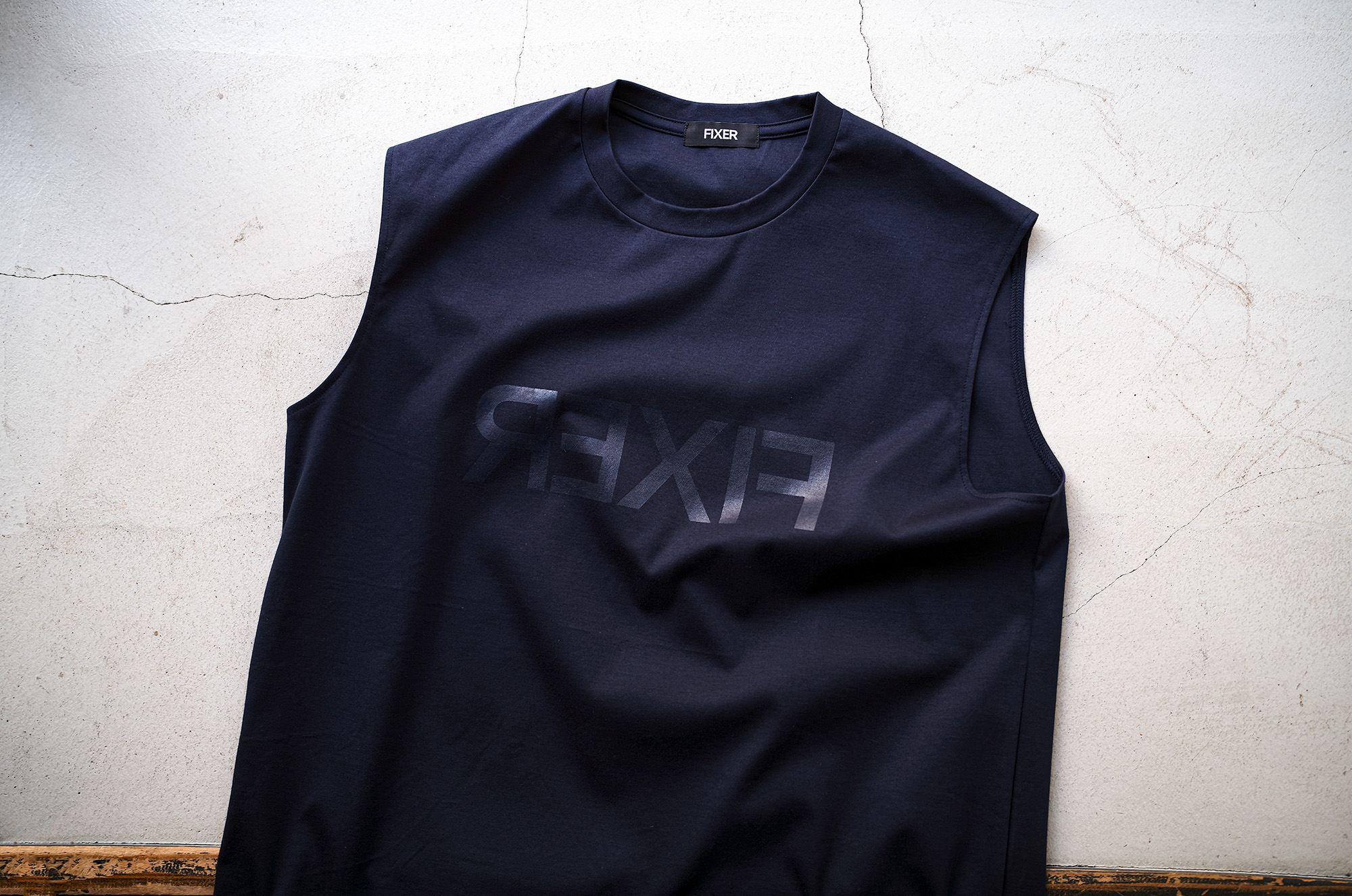 FIXER FNS-01 Reverse Print Sleeveless T-shirt "ALL NAVY"  フィクサー リバースプリントスリーブレス Tシャツ オールネイビー 愛知 名古屋 Alto e Diritto altoediritto アルトエデリット
