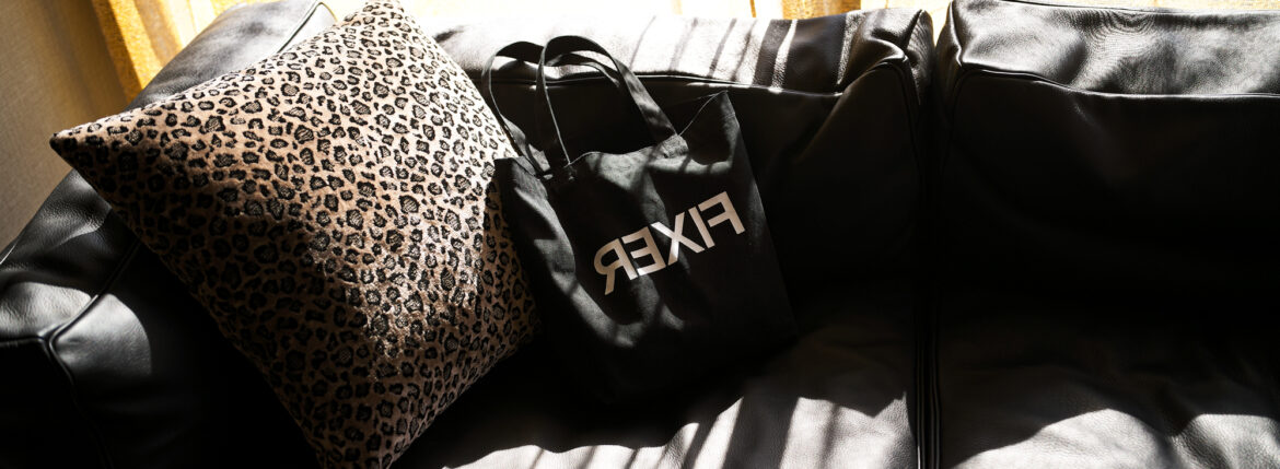 FIXER FTB-01 Reverse Print TOTE BAG BLACK フィクサー リバース トートバック ブラック キャンバストート 愛知 名古屋 Alto e Diritto altoediritto アルトエデリット