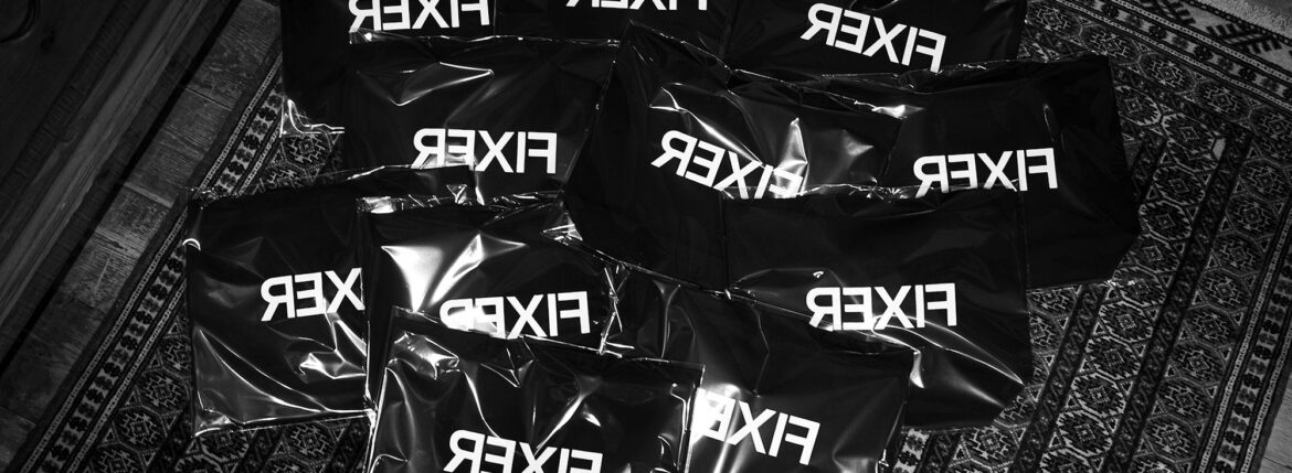 FIXER FTB-01 Reverse Print TOTE BAG BLACK フィクサー リバース トートバック ブラック キャンバストート 愛知 名古屋 Alto e Diritto altoediritto アルトエデリット