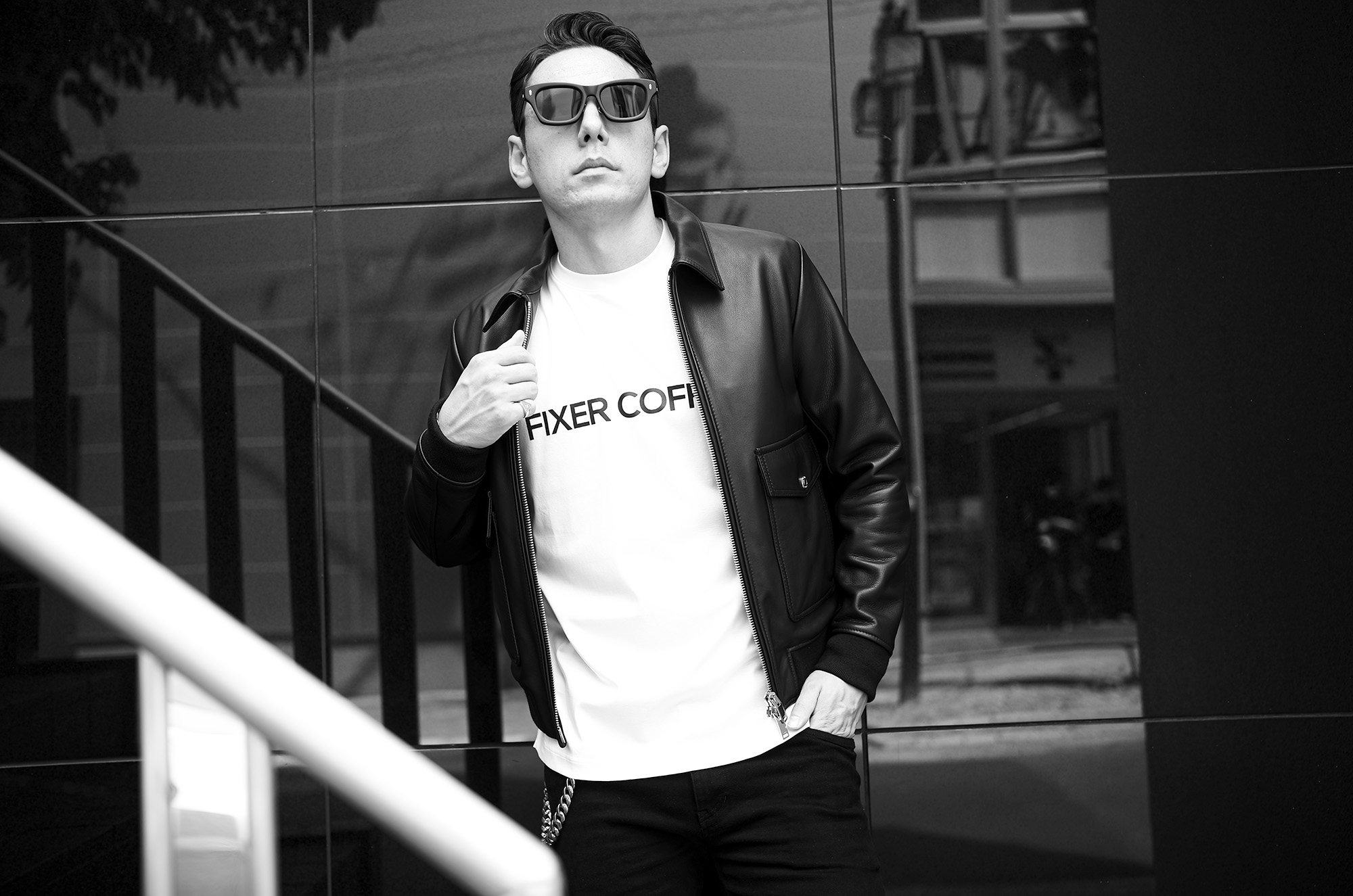 FIXER (フィクサー) FTS-15 FIXER COFFEE T-shirt プリント Tシャツ WHITE (ホワイト) 愛知　名古屋 Alto e Diritto altoediritto アルトエデリット