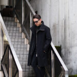 PRISONER (プリズナー) ID1994 CASHMERE STAND COLLAR COAT 925 SILVER (ID1994 カシミア スタンドカラー コート 925シルバー) カシミア ジップ コート BLACK (ブラック) 2025 愛知 名古屋 Alto e Diritto altoediritto アルトエデリット