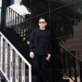 RIVORA (リヴォラ) Alashan Cashmere Knit Jacket アラシャン カシミア ニット ジャケット BLACK (ブラック・010) MADE IN JAPAN (日本製) 【ご予約開始】のイメージ