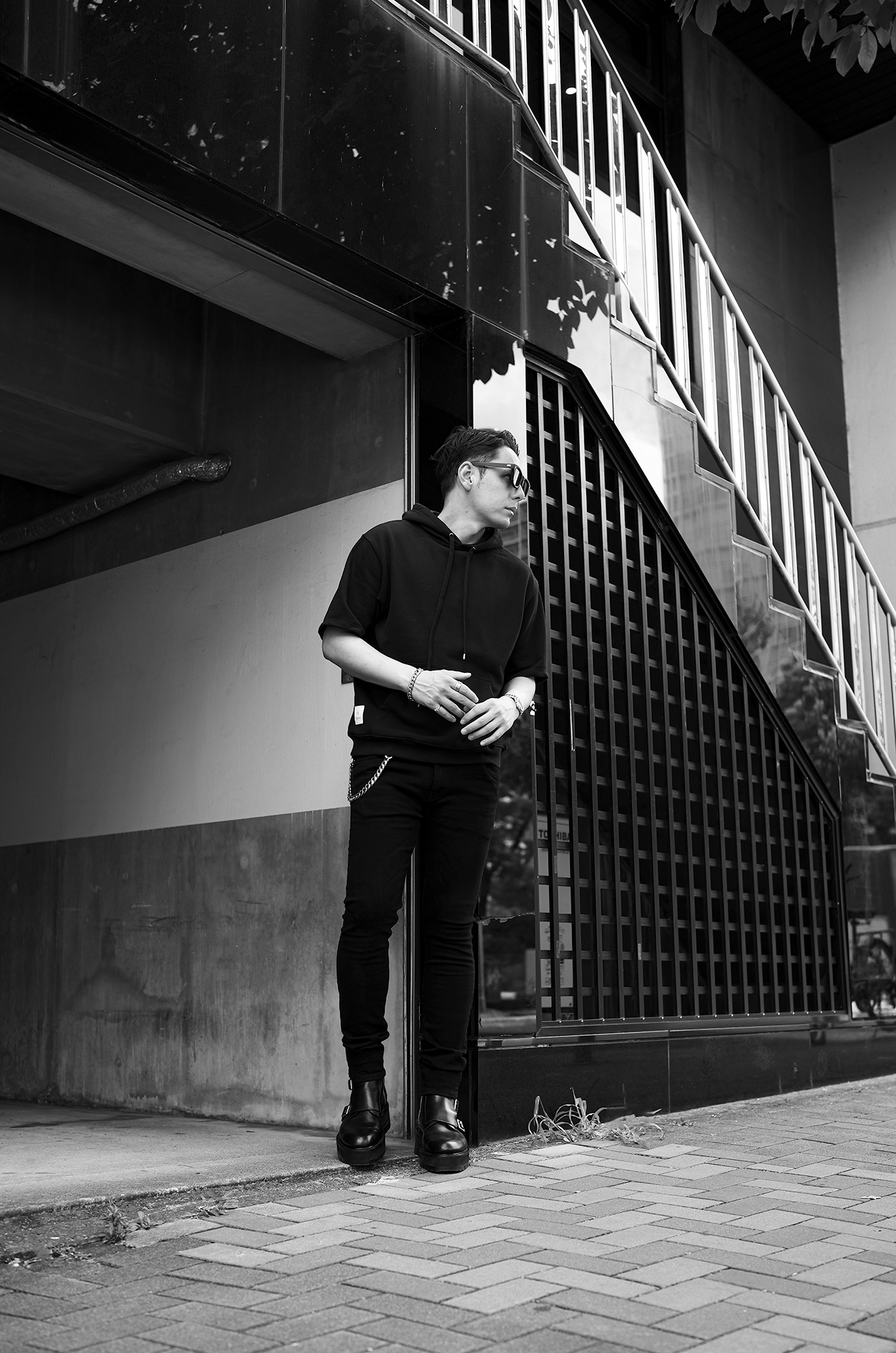 Volturno (ヴォルトゥルノ) Light weight Half Sleeve Pullover Parker ライトウエイト ハーフスリーブ プルオーバー パーカー BLACK (ブラック) 愛知 名古屋 Alto e Diritto altoediritto アルトエデリット