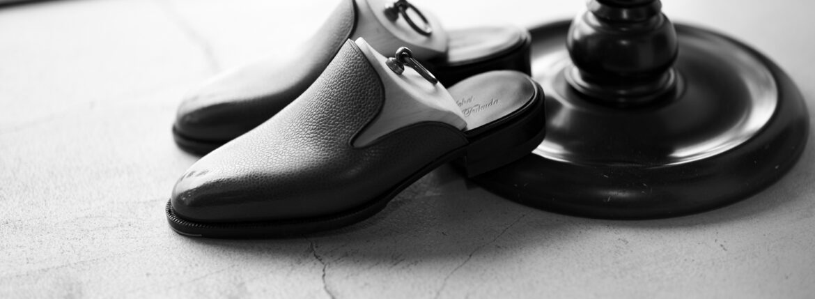 Yohei Fukuda "Bespoke" Plane Toe Sandal Country Calf Grain Leather Grey 2025 ヨウヘイフクダ プレーントゥ サンダル カントリーカーフグレイン レザー グレー 2025年 愛知 名古屋 Alto e Diritto altoediritto アルトエデリット