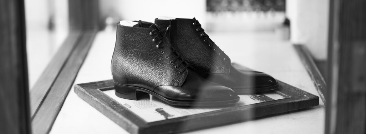 Yohei Fukuda MTO Derby Boot Wild Grain Black 2025 ヨウヘイフクダ ダービーブーツ ワイルドグレイン ブラック 2025年 愛知 名古屋 Alto e Diritto altoediritto アルトエデリット