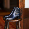 Yohei Fukuda MTO Jodhpur Boots Goldan × “Crocodile Leather” Midnight 2025のイメージ