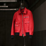 Balvenie Wilhelm No.08 FLIGHT JACKET 925 SILVER COW LEATHER "RED" バルヴェニー ヴィルヘルム ナンバーゼロエイト フライト ジャケット 925シルバー カウレザー レザー ジャケット レッド Made In England 愛知 名古屋 Alto e Diritto altoediritto アルトエデリット