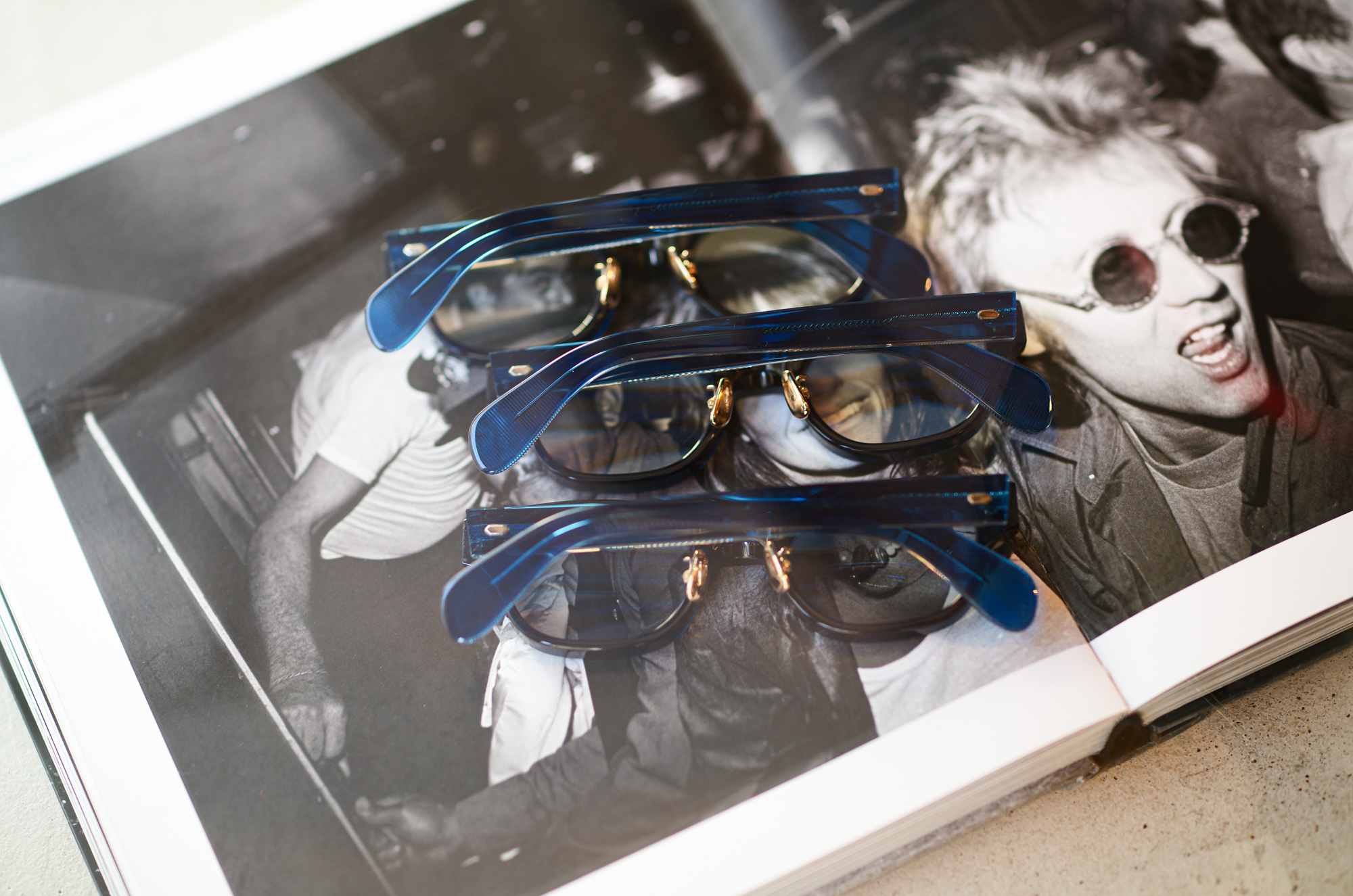 CASABLANCA SPECTACLES CRYPT , ROUGH /// "CLEAR DARK BLUE" クリプト ラフ カサブランカ スペクタクルズ　ゲフィン CRYPT クリプト ROUGH ラフ CAPITOL キャピトル サングラス アイウエア スティフ サブポップ ブルービート エース 愛知 名古屋 Alto e Diritto altoediritto アルトエデリット