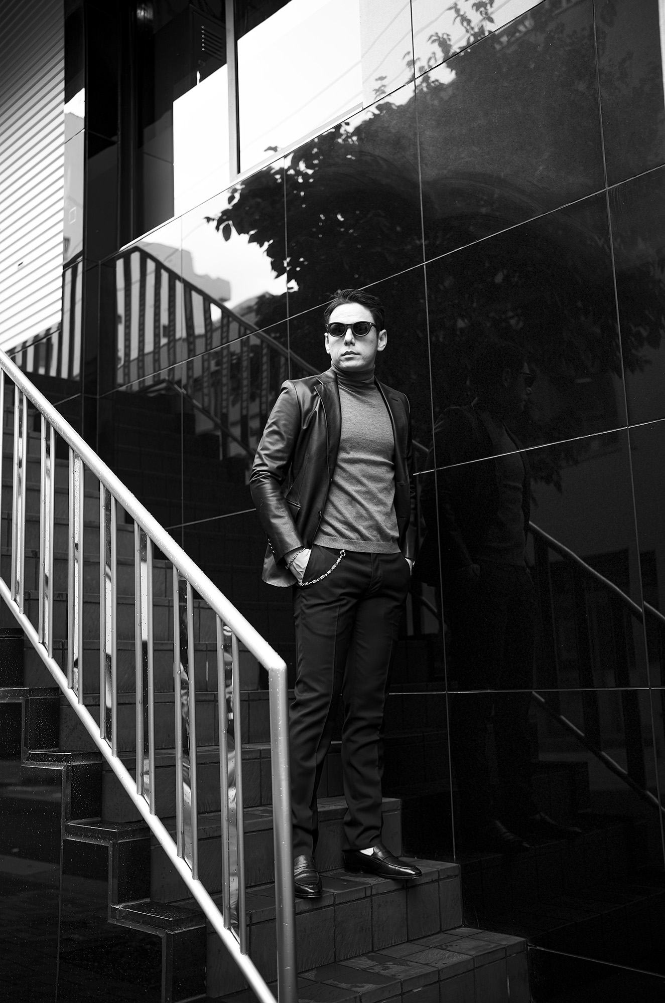 cuervo bopoha(クエルボ ヴァローナ) Satisfaction Leather Collection (サティスファクション レザー コレクション) LEON (レオン) BUFFALO LEATHER (バッファロー レザー) シングル テーラード ジャケット BLACK (ブラック) MADE IN JAPAN (日本製) 2025 愛知 名古屋 altoediritto アルトエデリット