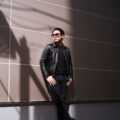 cuervo bopoha (クエルボ ヴァローナ) Satisfaction Leather Collection (サティスファクション レザー コレクション) TOM (トム) LAMB LEATHER (ラムレザー) シングル レザー ジャケット BLACK (ブラック) MADE IN JAPAN (日本製)のイメージ
