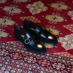 ENZO BONAFE ART.EB-47 SINGLE MONK STRAP SHOES VITELLO NERO 2025 エンツォボナフェ チャッカブーツ スーパーバック ブラック 愛知 名古屋 Alto e Diritto altoediritto アルトエデリット